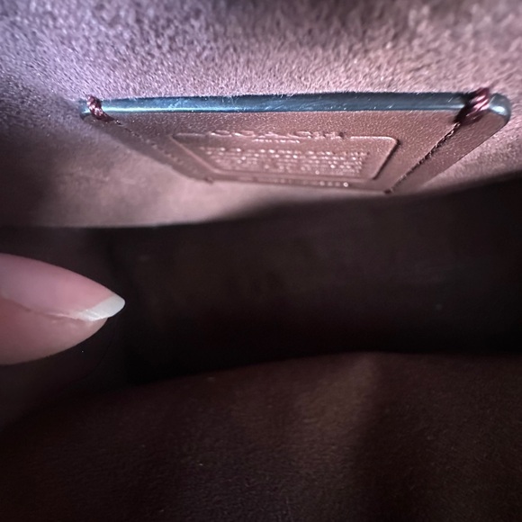 Coach Black Leather Satchel with Signature Scarf - Picture 8 of 12